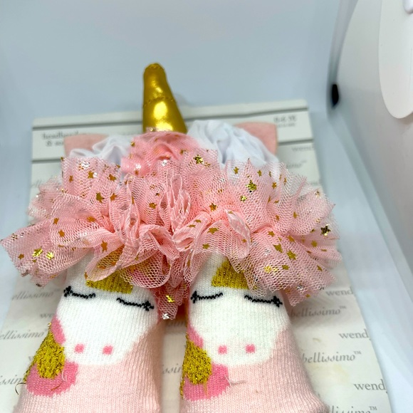 Wendy Bellissimo Pink & Gold Sock Accessory Set - Picture 3 of 3